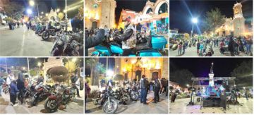 Motos estuvieron en la 8º noche de peatonalización