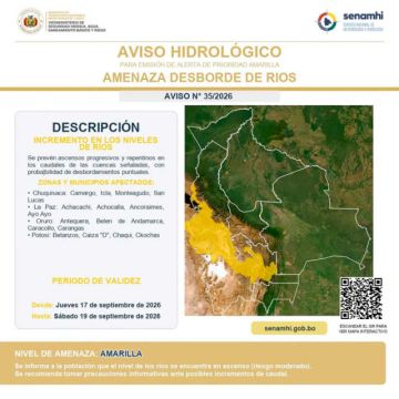 Riada amenaza a Betanzos, Chaqui, Caiza D y Ckochas