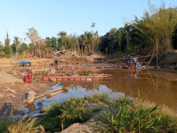 Decomisan maquinaria tras intervención contra minería ilegal y deforestación en Pando