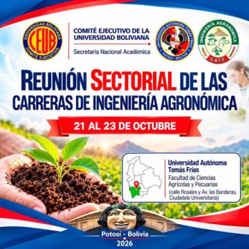Organizan encuentro de Carreras de Ingeniería Agronómica en Potosí