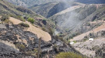 Sucre: Policía reporta entre 14 y 15 hectáreas afectadas por el incendio en el bosquecillo de Fancesa