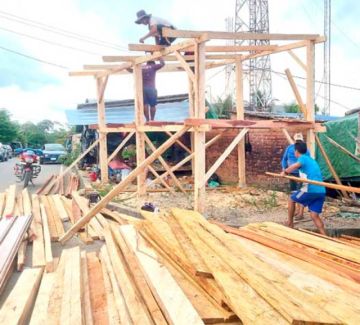 Construyen garitas para reforzar seguridad de Evo