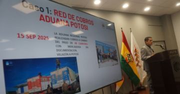 Gobierno revela red de corrupción aduanera en Potosí y desfalco en Senatex