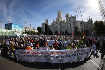 España: Ciudadanos protestan por pensiones públicas dignas y rechazan privatización