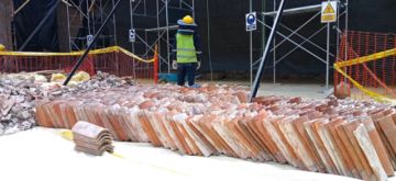 Reportan avances en la restauración de cubiertas de la Casa Nacional de Moneda en Potosí
