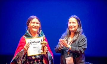 Luzmila Carpio recibe premio Womex Artist Award 2026