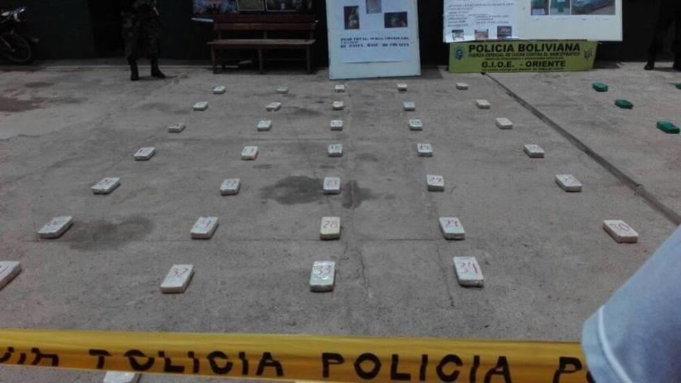 Felcn incauta más de 60 kilos de cocaína en tres operativos en Santa Cruz