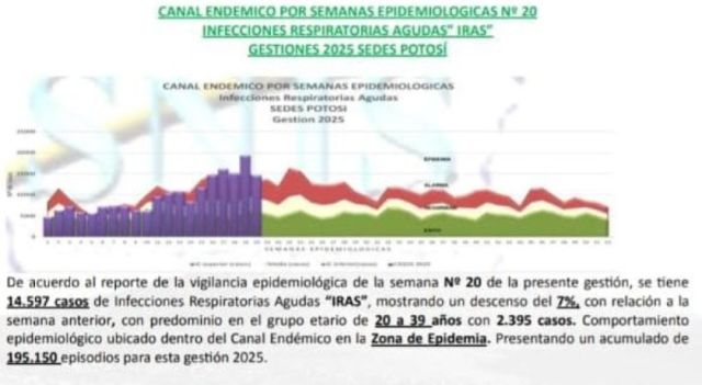 Potosí se mantiene en zona de epidemia por resfríos y neumonías