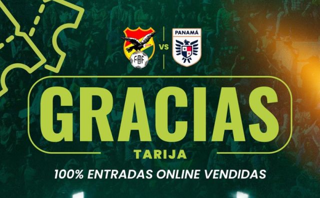 Se agotan las entradas para el amistoso Bolivia-Panamá en la venta online