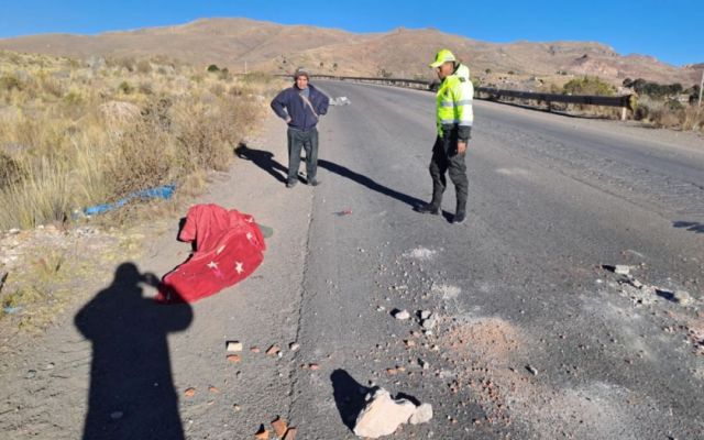 Hombre fallece tras ser atropellado por un camión en la ruta Potosí - Sucre