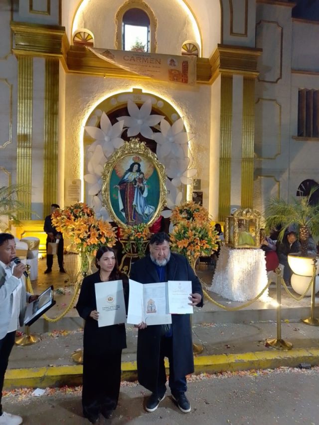 El Gobierno nacional impulsa la salvaguardia patrimonial de la imagen de la Virgen del Carmen de Cliza