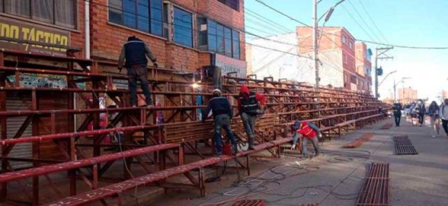 Ley autoriza venta de metros para armado de graderías de Ch’utillos 