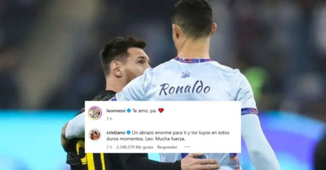 Cristiano Ronaldo expresa sus condolencias a Lionel Messi por el fallecimiento de su padre