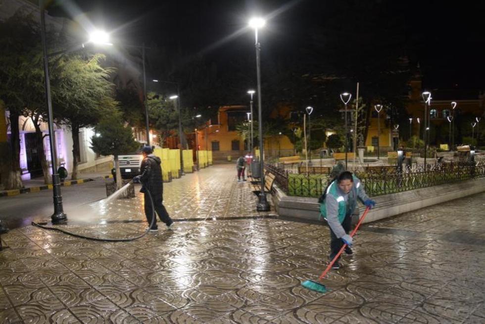 Personal de EMAP empezó con la limpieza de la ciudad