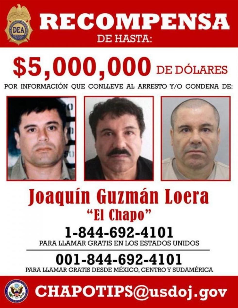 "El Chapo" se esconde aún en Sinaloa, México  según Estados Unidos