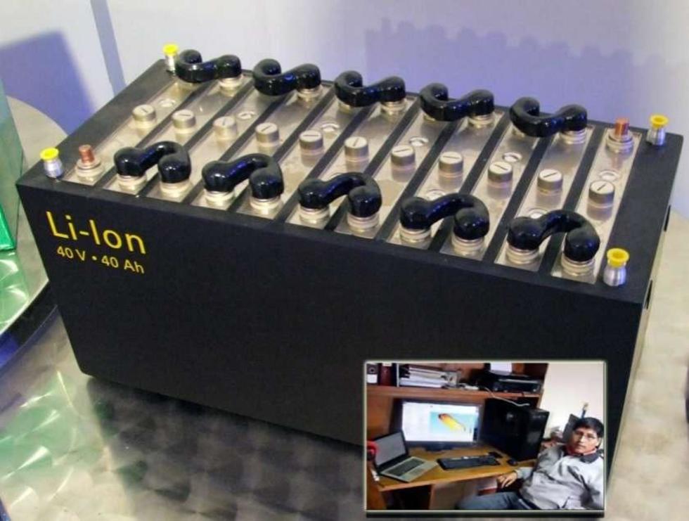 Un boliviano crea empaques de baterías de ion de litio en Chile