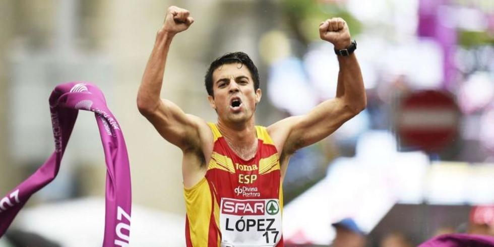 López se coronó campeón mundial de 20 km en marcha