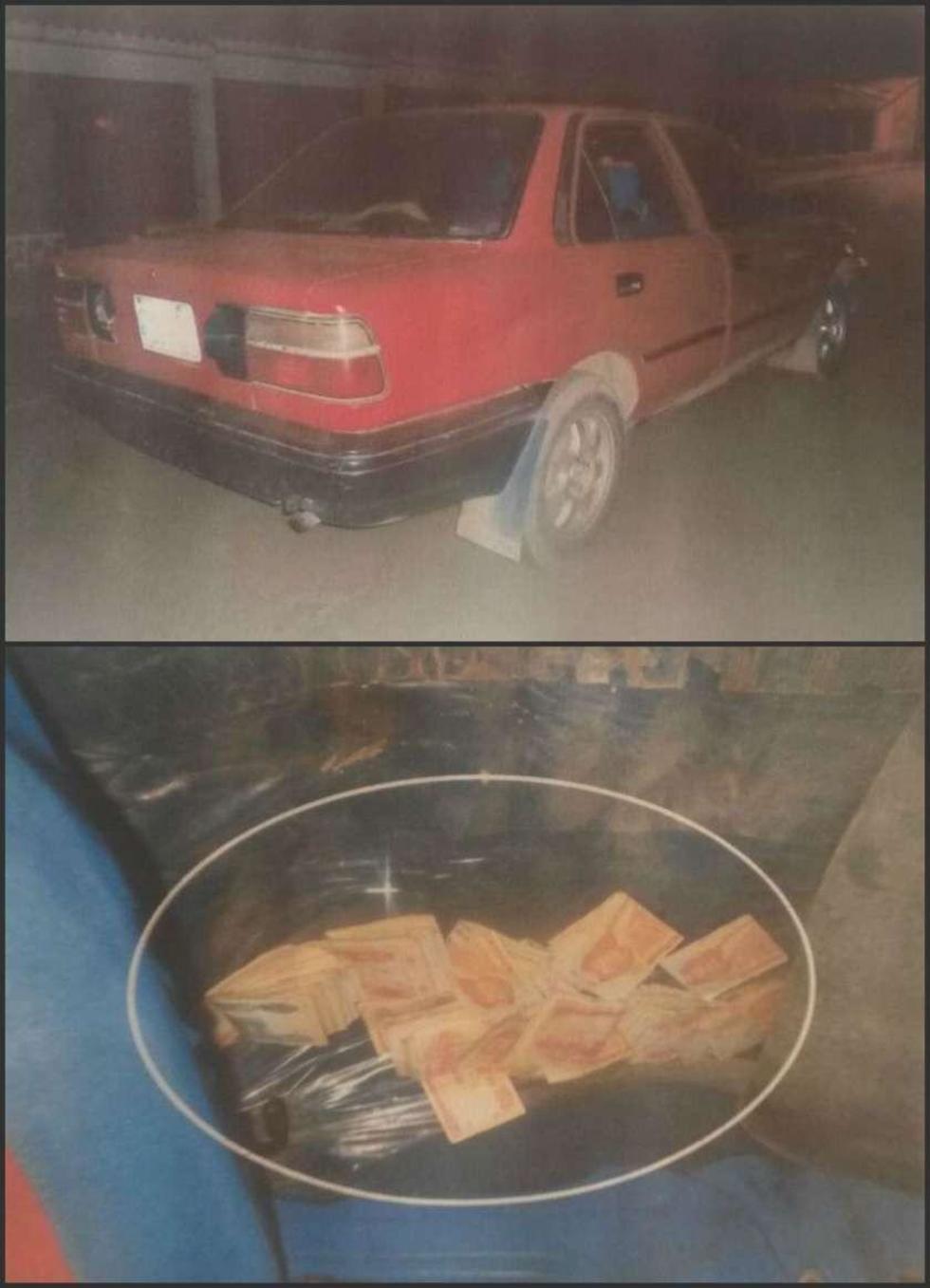Hallan auto antiguo en  calle con mucho dinero