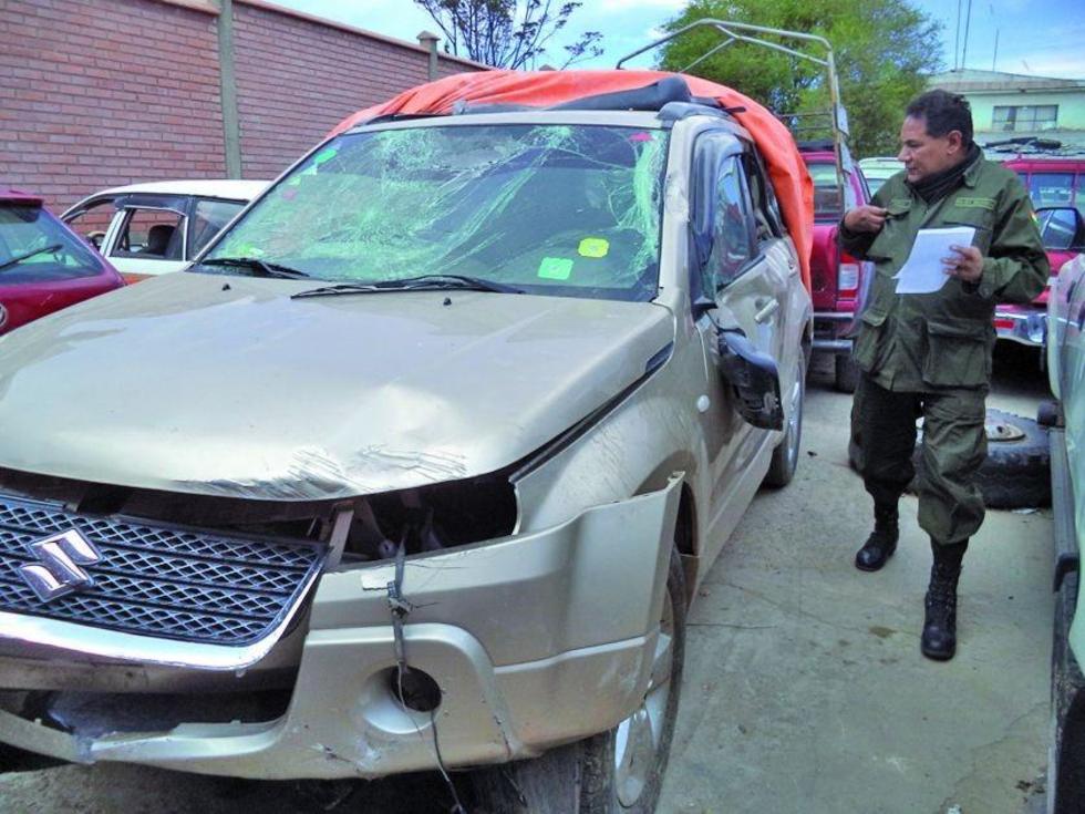 Diprove investiga un posible robo de un vehículo seguido de un accidente