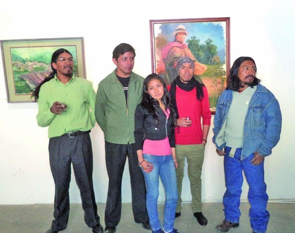 Abren la exposición de pinturas del Salón Binacional Perú - Bolivia