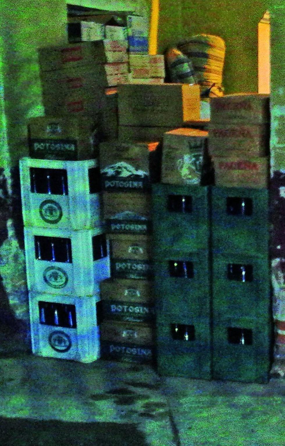 Destruirán  las bebidas incautadas sin registro