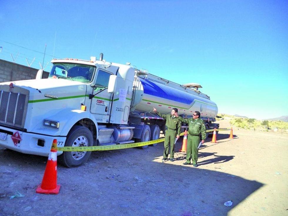 La Policía recupera una cisterna llena de diésel que fue robada en Chile