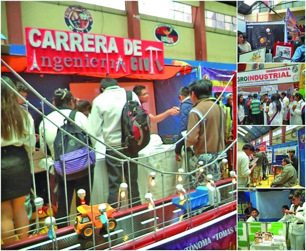 UATF busca evitar la migración de bachilleres en una expoferia