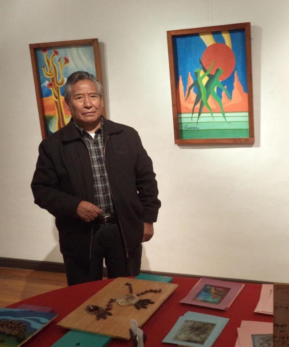 Concluyó exposición del pintor Florencio Saavedra