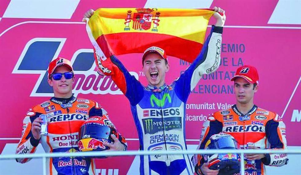 Lorenzo alcanza su tercera conquista en MotoG