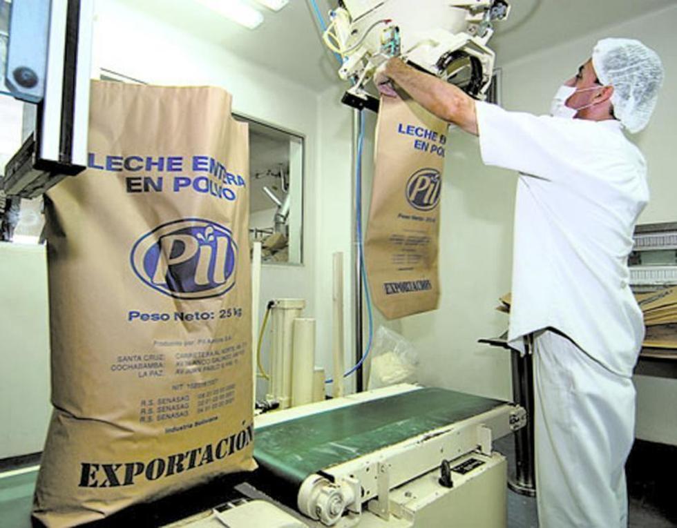 Las exportaciones de lácteos caen en 36 % 