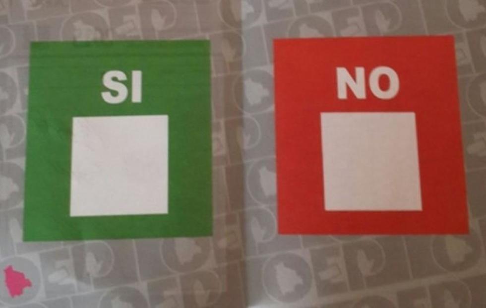 Papeleta del referendo tendra dos casillas
