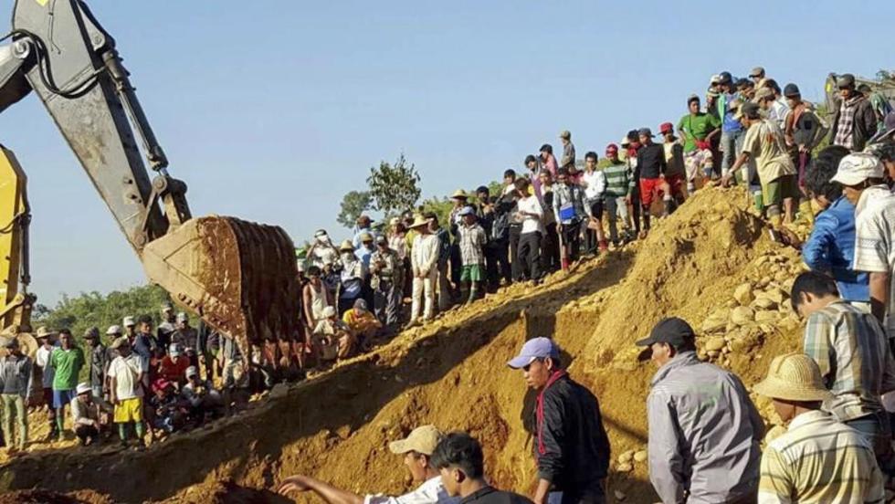 Avalancha de tierra en mina deja 91 fallecidos en el norte de Birmania