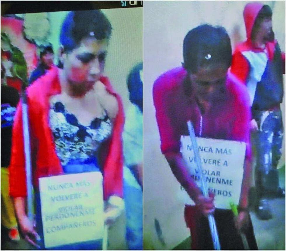Presos visten de mujeres a dos acusados de violar a menores
