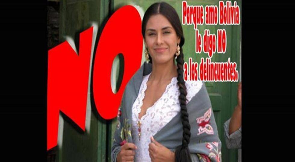 La actriz Carla Ortiz se molesta por el uso de su foto en campaña por el No