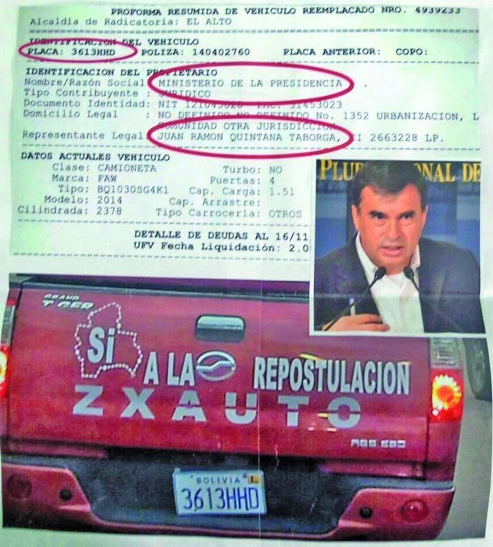 El TSE admite denuncias contra Garcia Linera, Quintana y Trigoso
