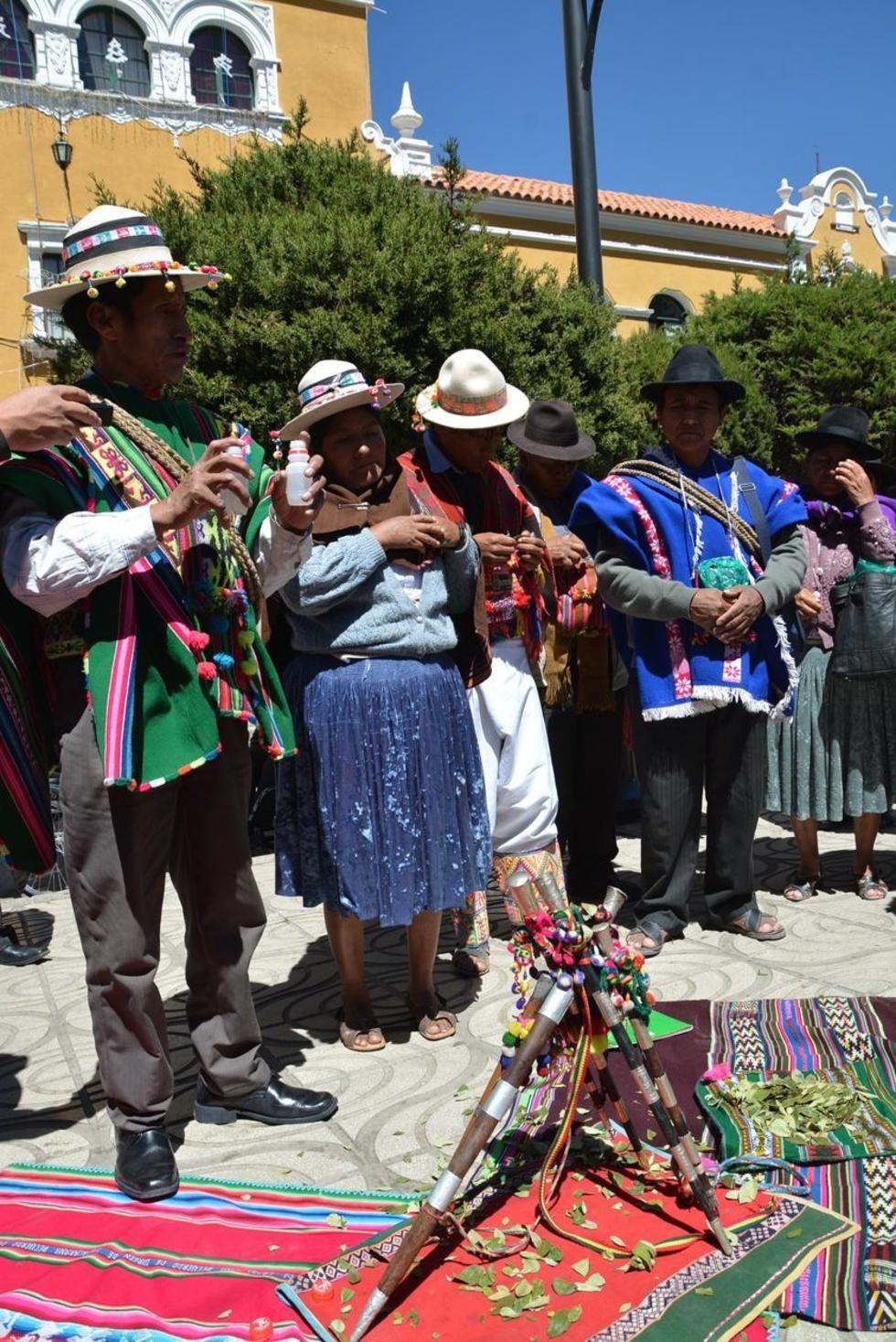 Campesinos  hacen rituales para pedir lluvias