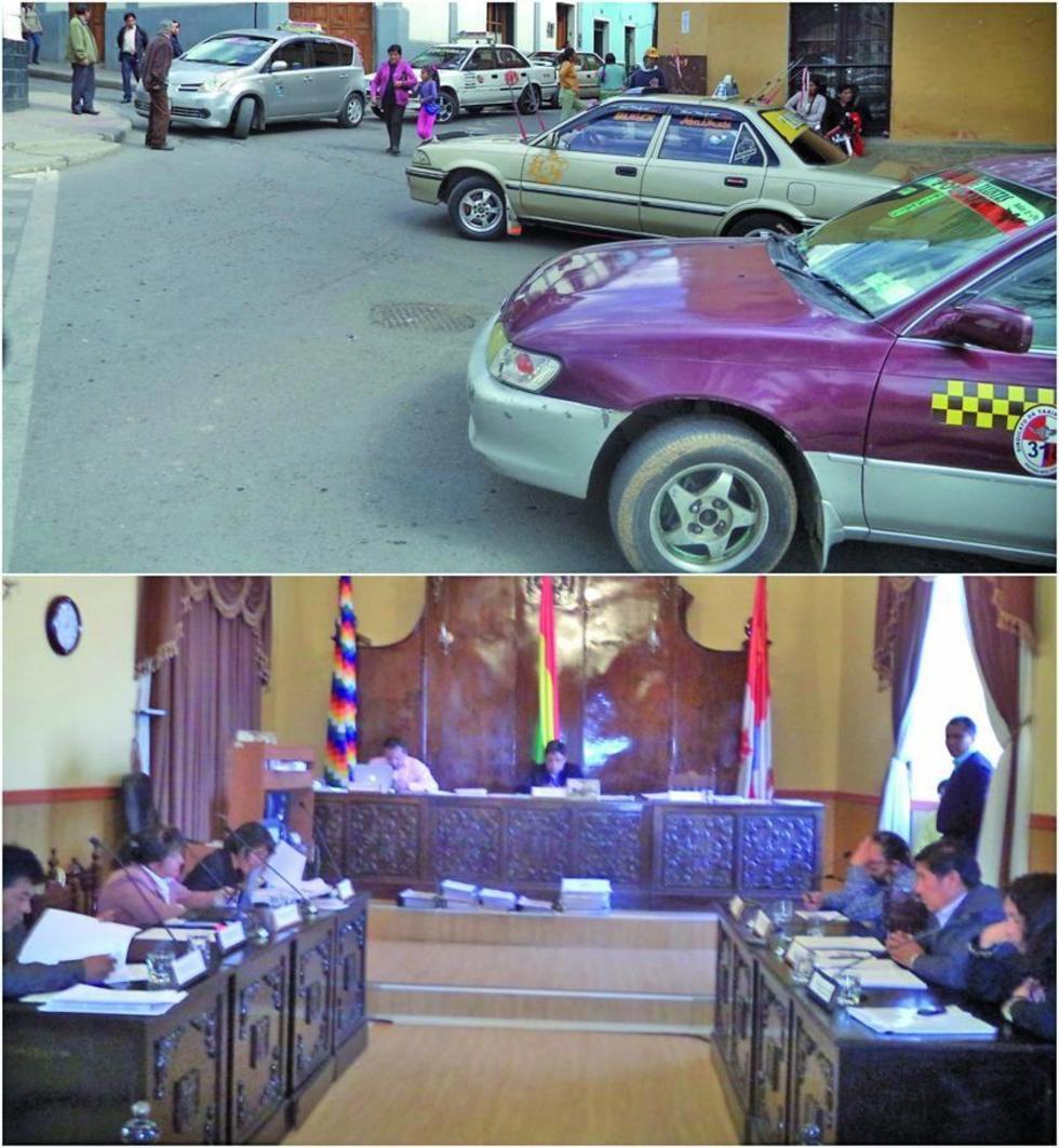 Choferes bloquean y piden una tarifa nocturna y Fedjuve dice no