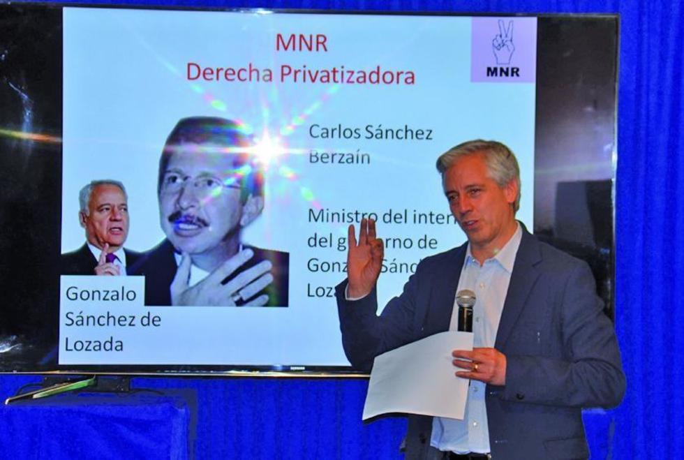 MAS dice que Sánchez Berzaín y EE.UU. financian a opositores