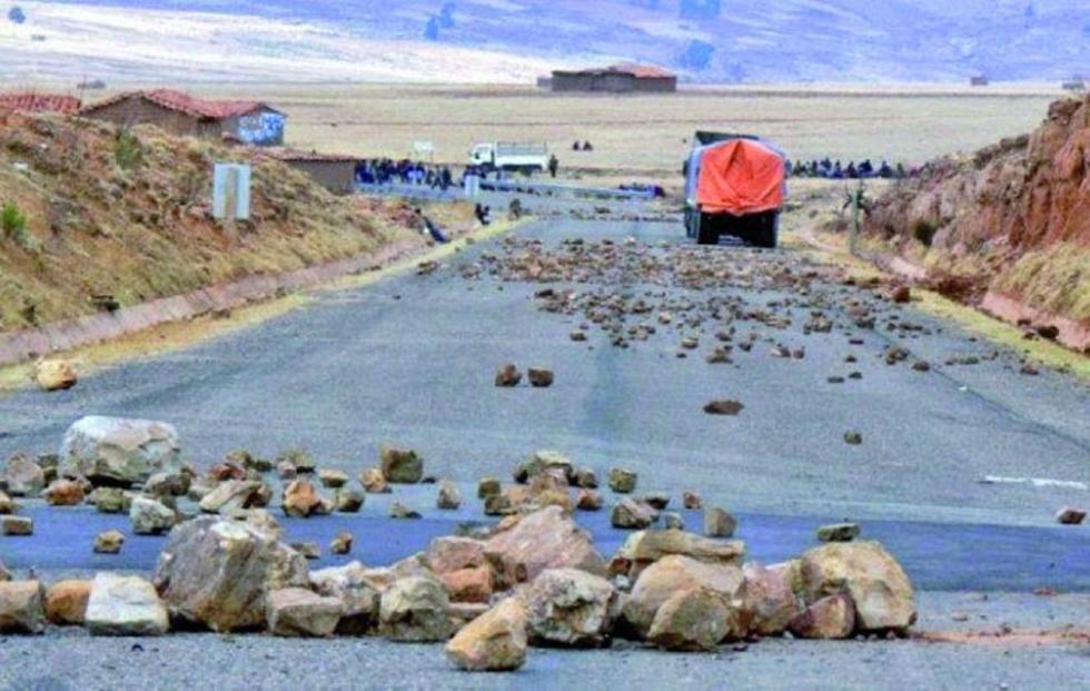 Bloquearon los caminos del área rural del Departamento