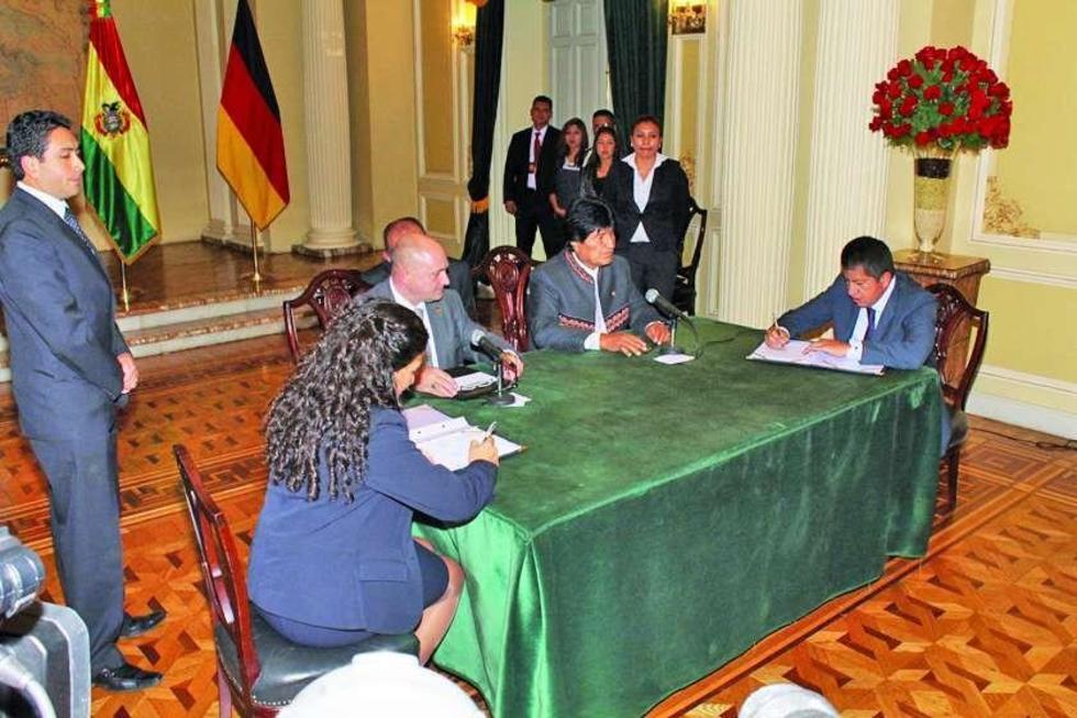 Bolivia y Alemania firman tres pactos de cooperación histórica