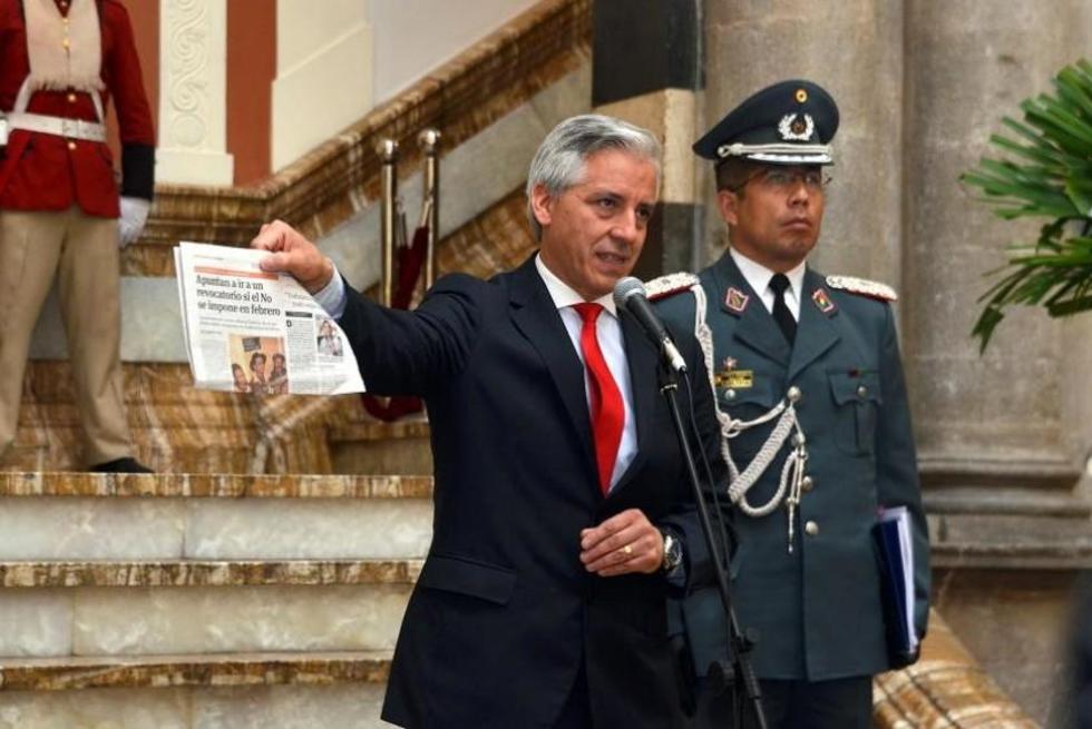 García Linera denuncia que Reyes Villa quiere acortar el mandato del Presidente