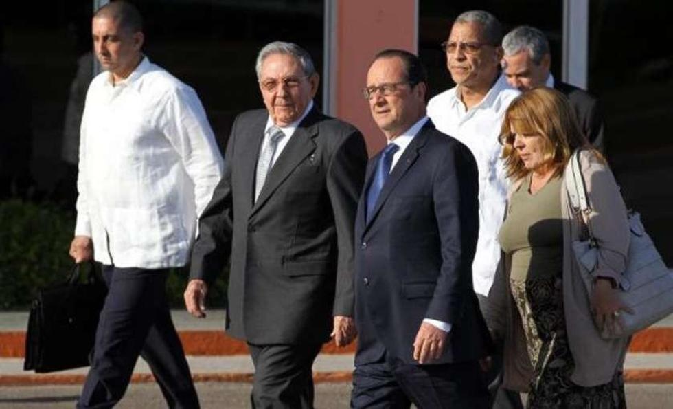 Raúl Castro llega a París, Francia donde el lunes inicia una visita oficial