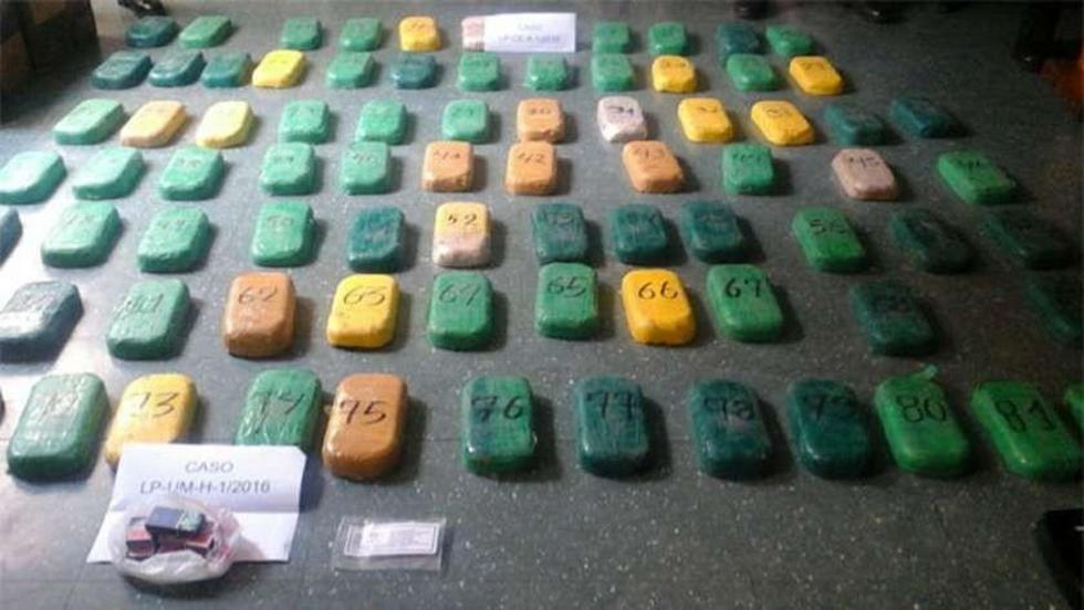Se incautan 84 Kg de droga y arrestan a cuatro personas
