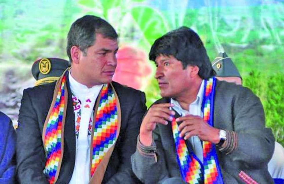 Correa: "presidente Morales no caería en las corruptelas"