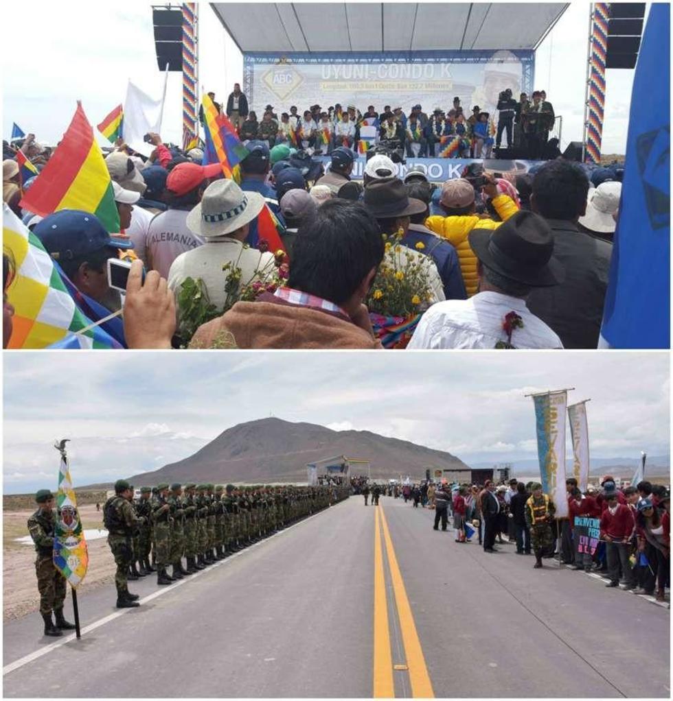 Uyuni ya se conecta por camino asfaltado con Oruro desde ayer