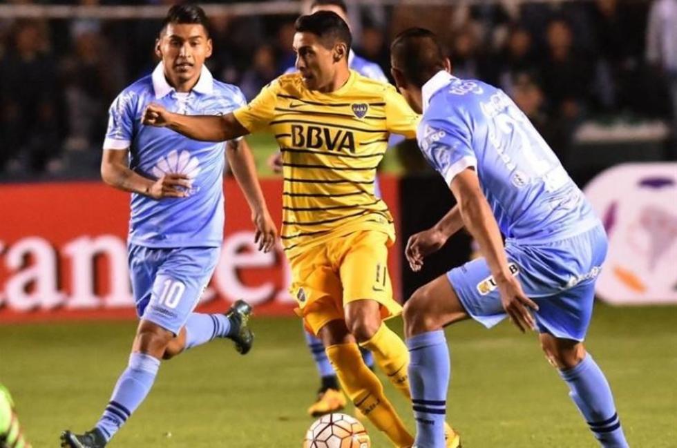 Boca Juniors ahoga a Bolívar en el segundo tiempo y empata en La Paz
