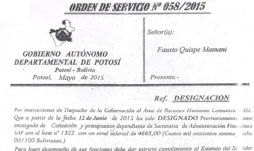 Denuncian al presunto autor de la venta de un cargo en la Gobernación