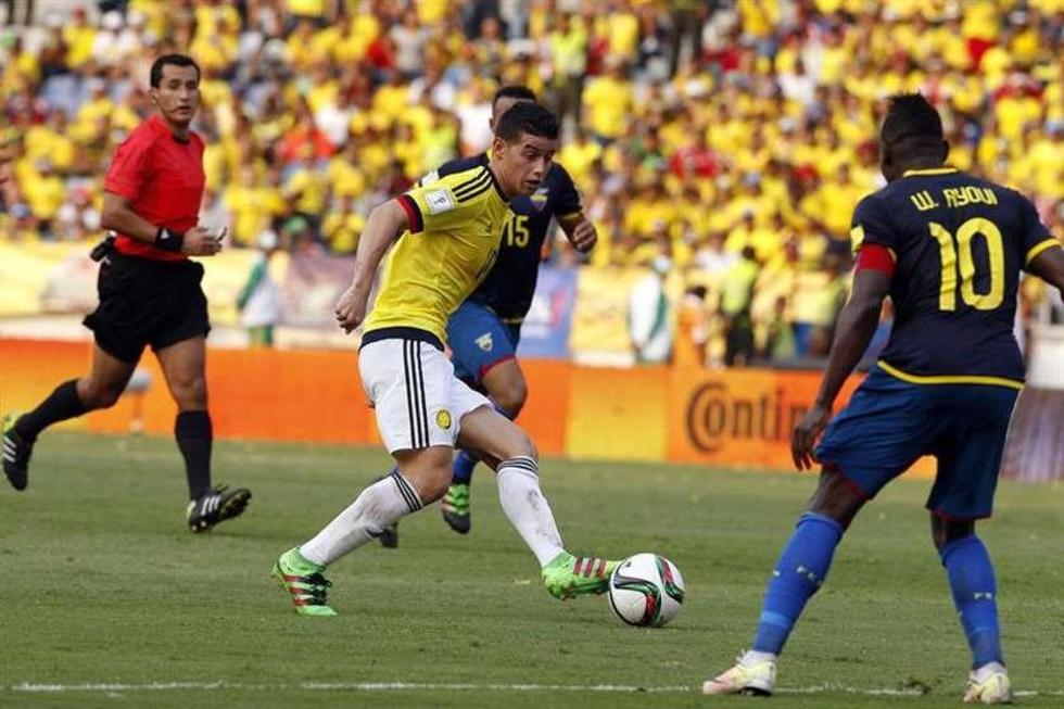 Colombia le quita el invicto a la selección de Ecuador