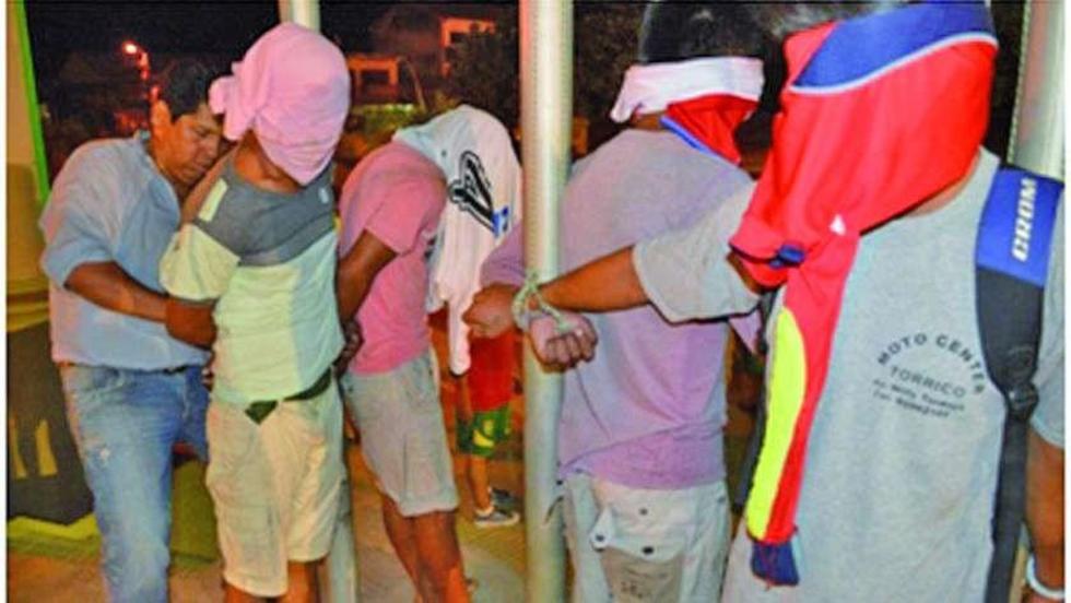 Detienen a 4 ladrones que operaban a mano armada