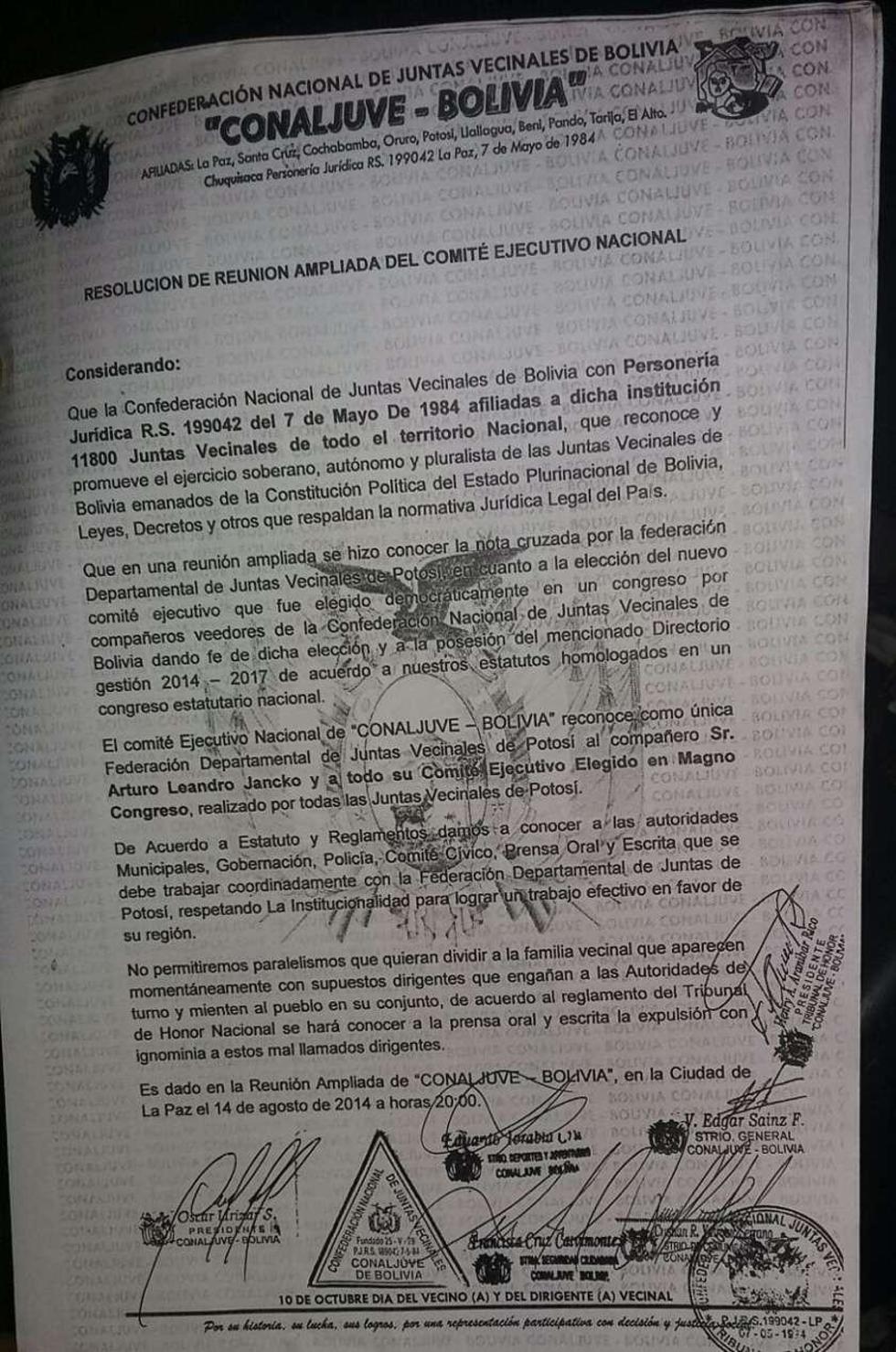 La Fedjuve cumple su gestión en julio de 2017